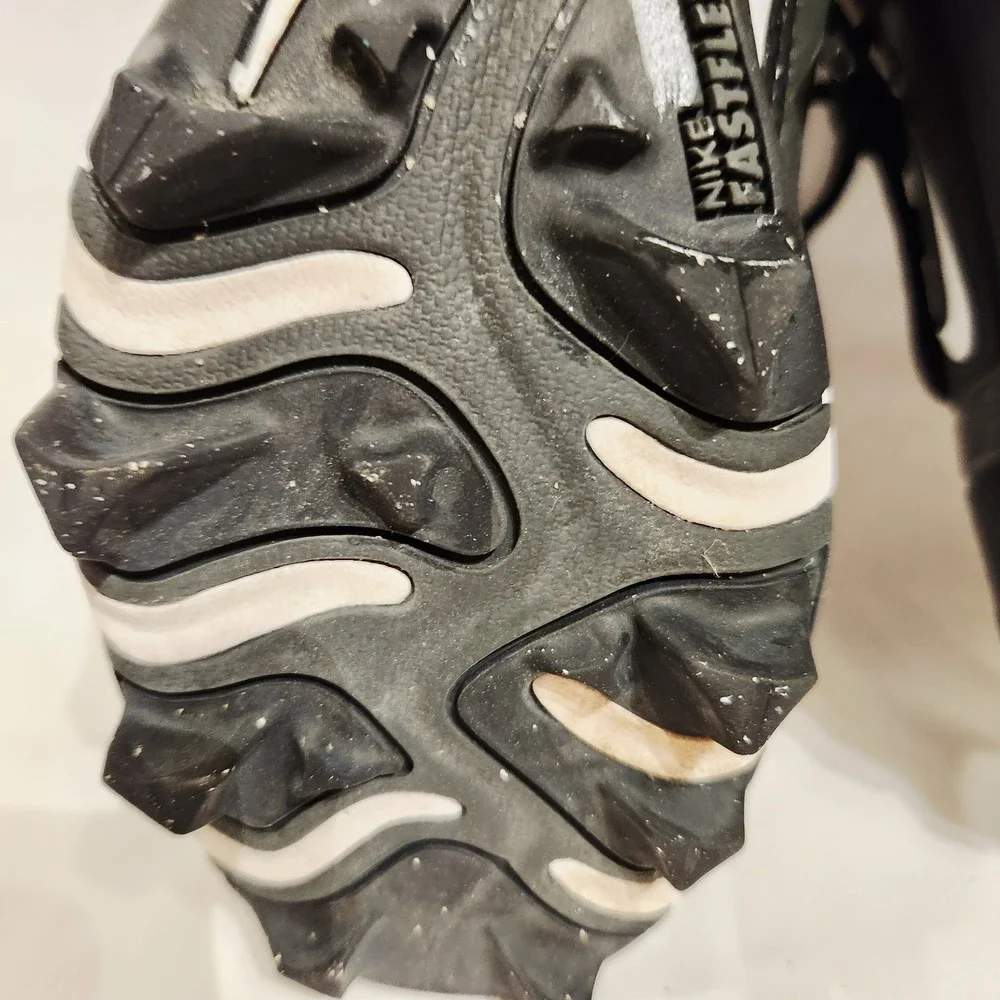 Nike‎ Alpha Youth Size 4.5Y Black Gray Cleats FQ4012-001